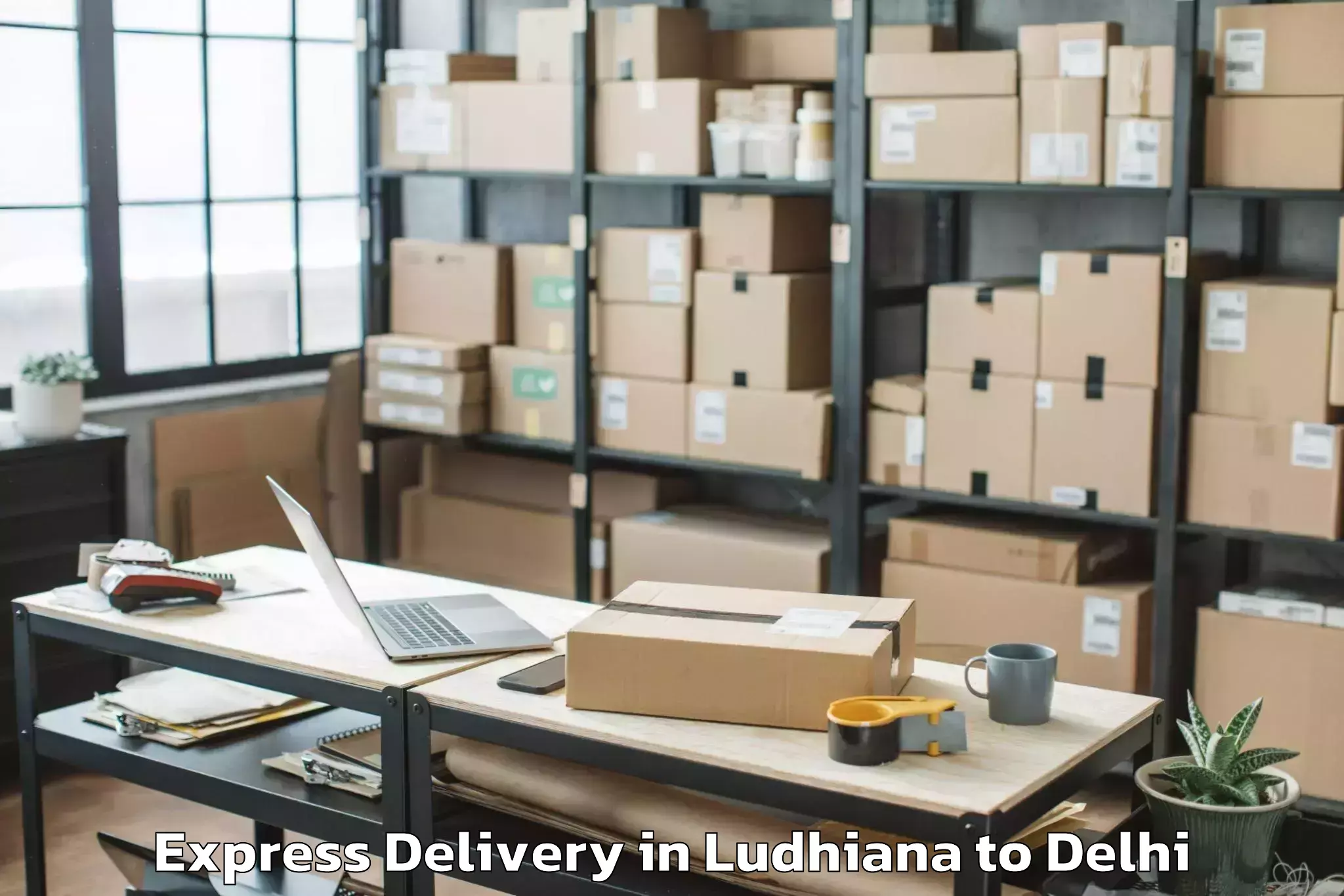 Ludhiana to Unity One Janakpuri Mall Express Delivery Booking